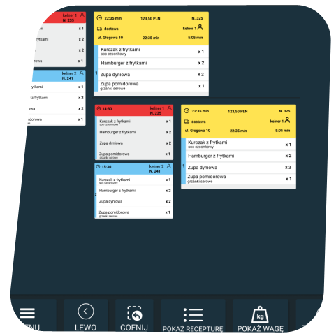 KDS dla kuchni do obsługi zamówień