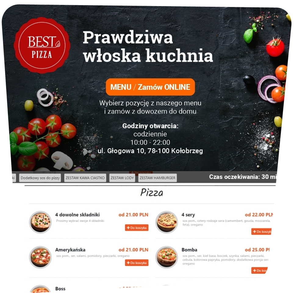 System zamówień dla gastronimii